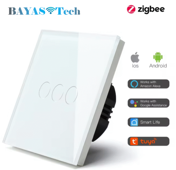 Tuya Zigbee Smart Wall Switch (Touch) - Image 2