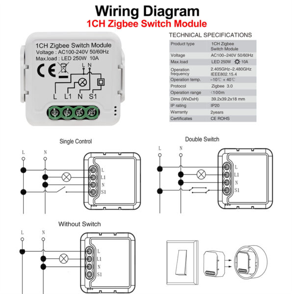 Single channel DIY smart switch module – BAYAS