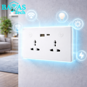 Universal Dual-Outlet Smart Wall Socket